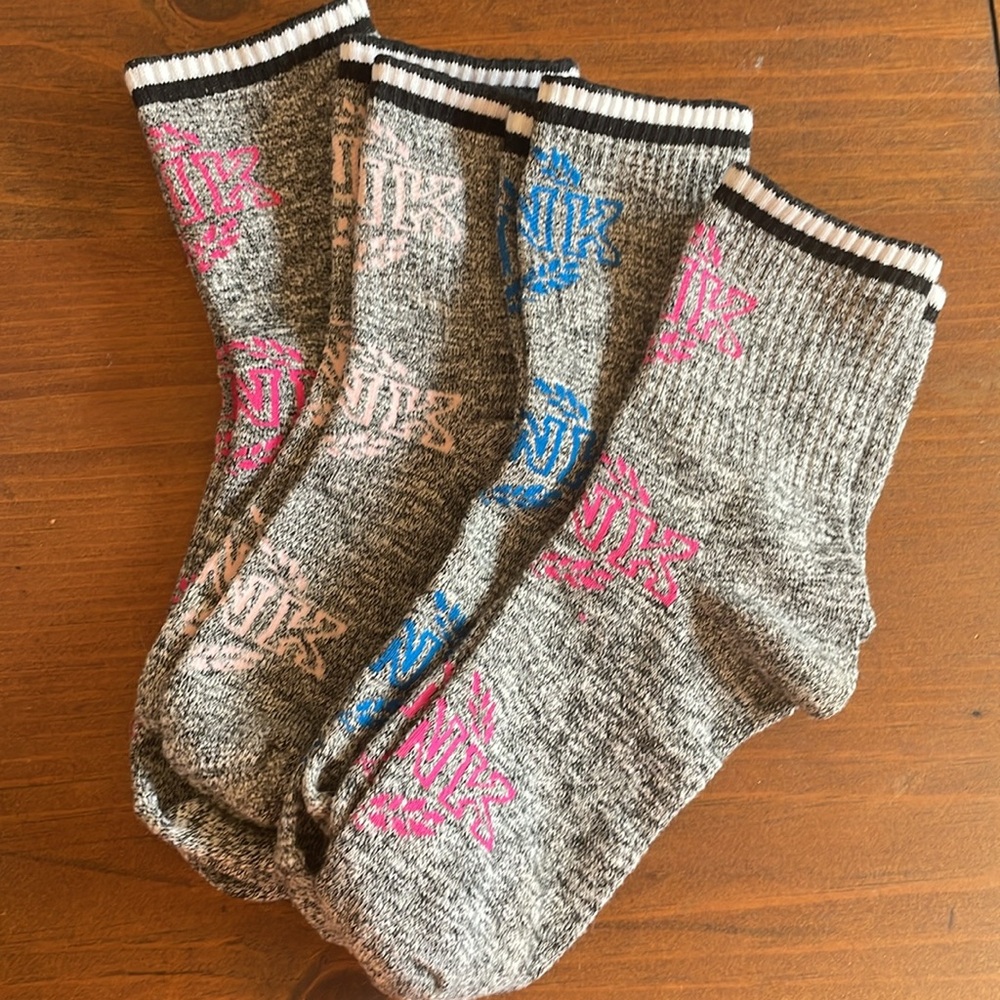 4 pack “Think Pink” anklet socks 🧦